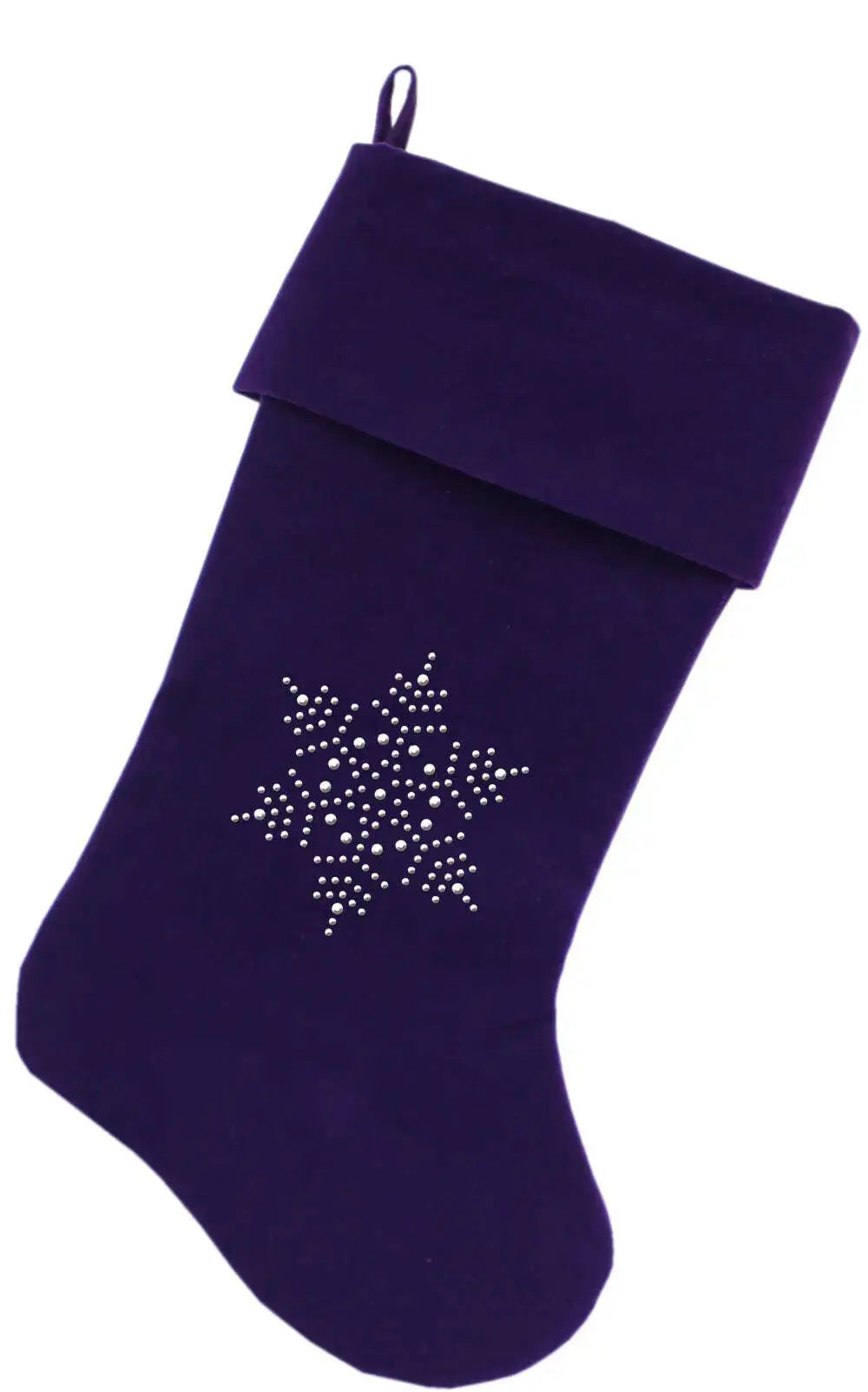 Snowflake-Rhinestone-18-Inch-Velvet-Christmas-Stocking-Purple-GreatEagleInc-319868044