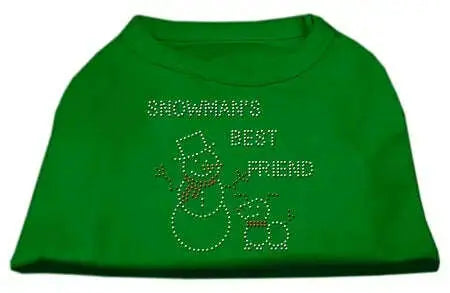 Snowman_s-Best-Friend-Rhinestone-Shirt-Emerald-Green-Xxl-GreatEagleInc-333665947