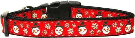 Snowmen-Nylon-Dog-Collar-Medium-Narrow-GreatEagleInc-320035577