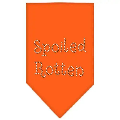 Spoiled-Rotten-Rhinestone-Bandana-Orange-Small-GreatEagleInc-333877646