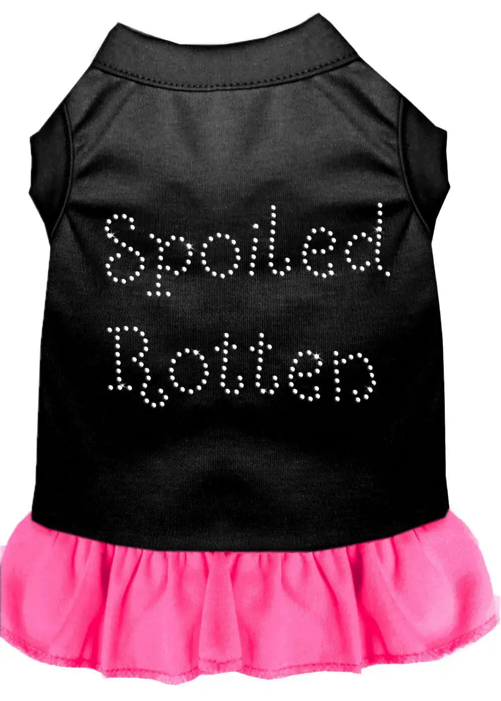 Spoiled-Rotten-Rhinestone-Dress-Black-With-Bright-Pink-Xxxl-GreatEagleInc-320214141