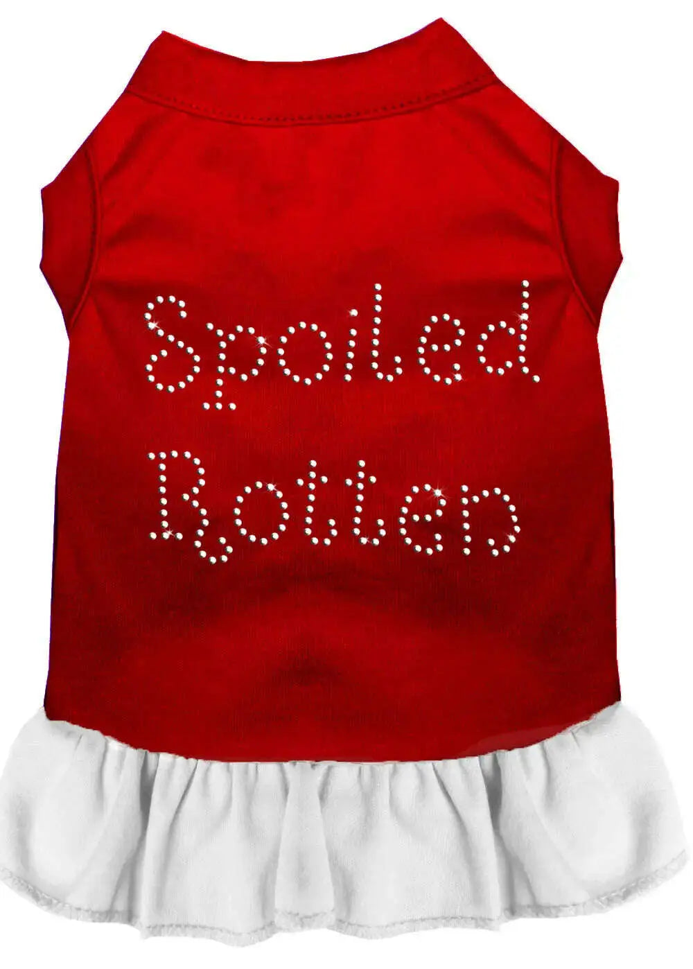 Spoiled-Rotten-Rhinestone-Dress-Red-With-White-Xs-GreatEagleInc-320095246
