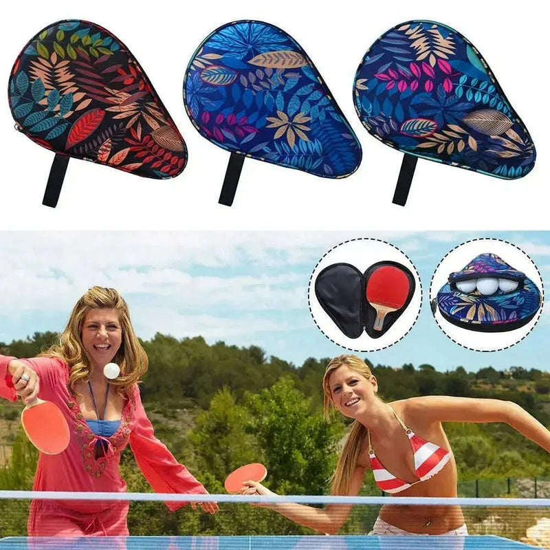 Sport-Supplies-Protective-Cover-Leaves-Pattern-Ping-Pong-Paddles-Case-Calabash-Shape-With-Belt-Table-Tennis-Rackets-Bag-FreeDropship-334608997