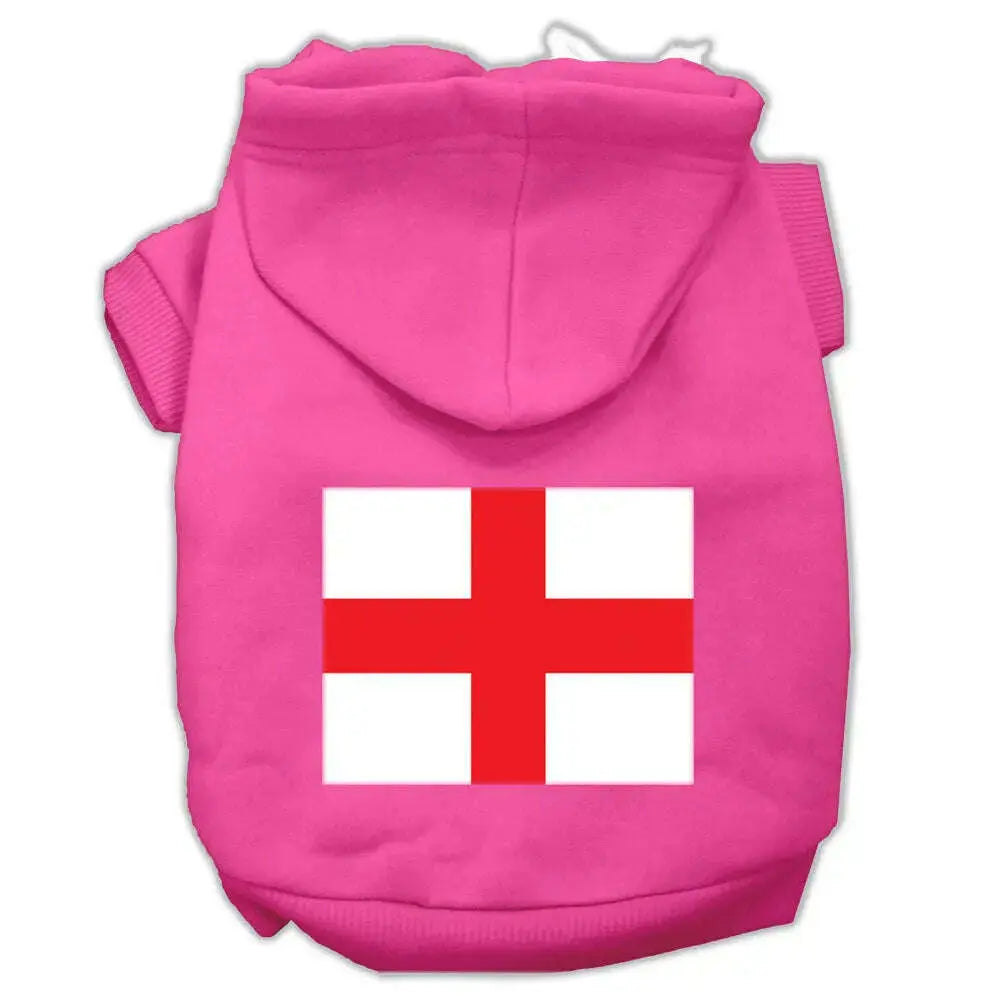 St-George_s-Cross-_english-Flag_-Screen-Print-Pet-Hoodies-Bright-Pink-Size-Xl-GreatEagleInc-319709640