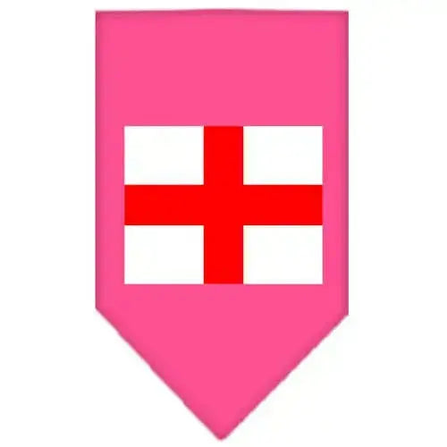St-Georges-Cross-Screen-Print-Bandana-Bright-Pink-Small-GreatEagleInc-318954722