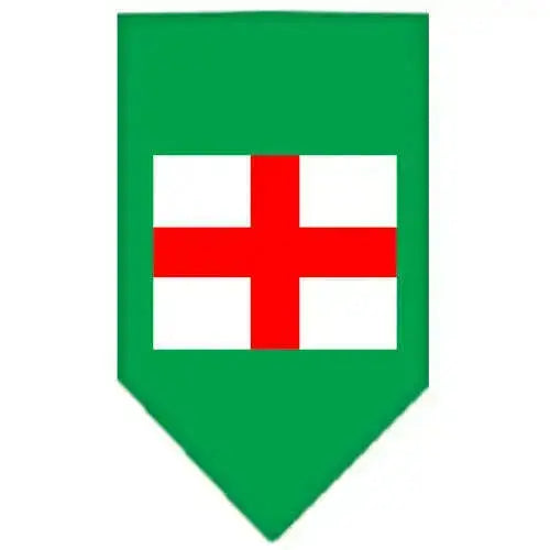 St-Georges-Cross-Screen-Print-Bandana-Emerald-Green-Large-GreatEagleInc-318953816