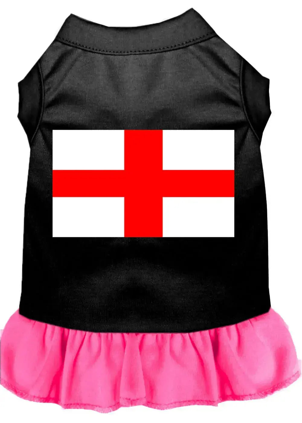 St-Georges-Cross-Screen-Print-Dress-Black-With-Bright-Pink-Xl-GreatEagleInc-318748515