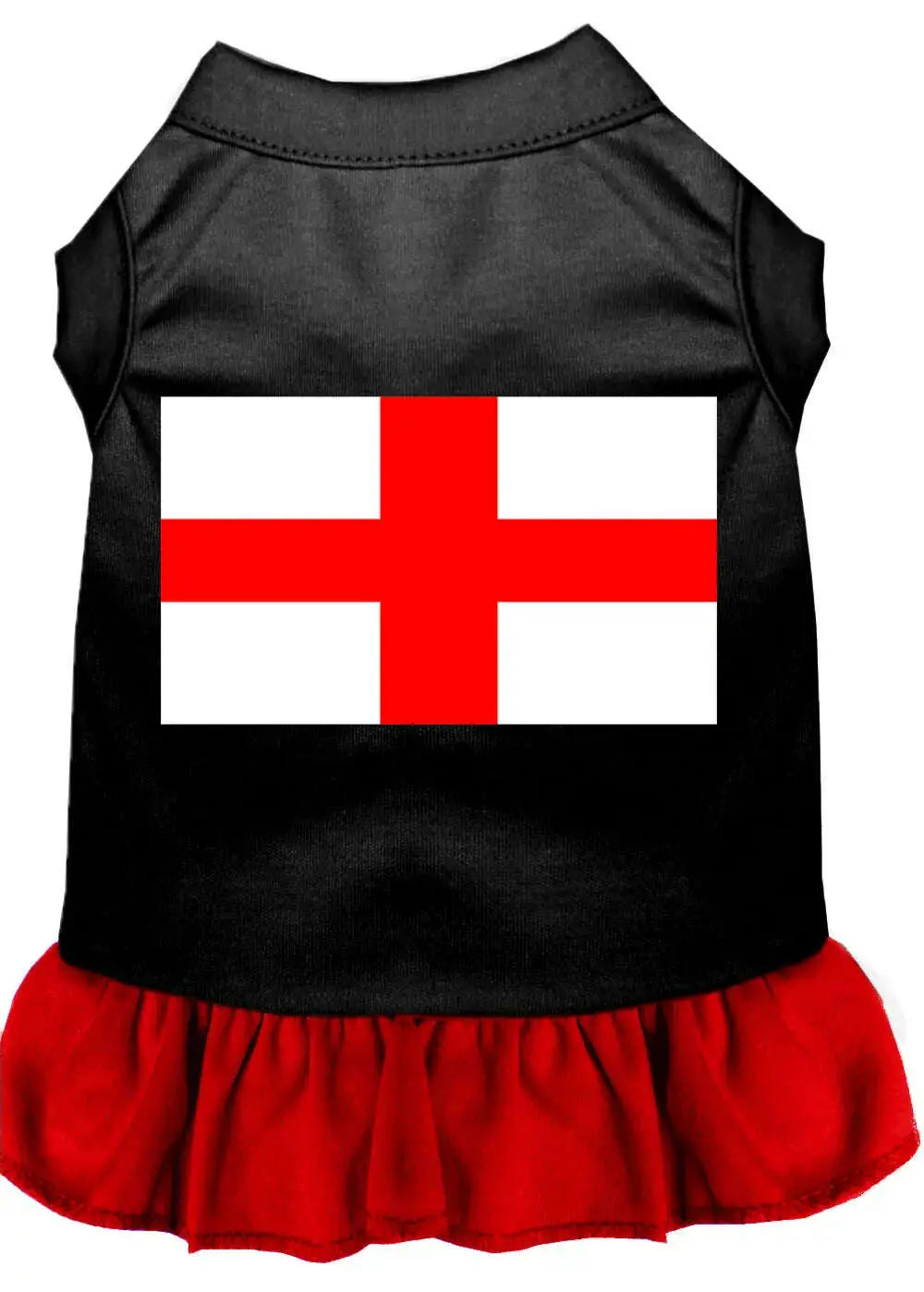 St-Georges-Cross-Screen-Print-Dress-Black-With-Red-Med-GreatEagleInc-318873290
