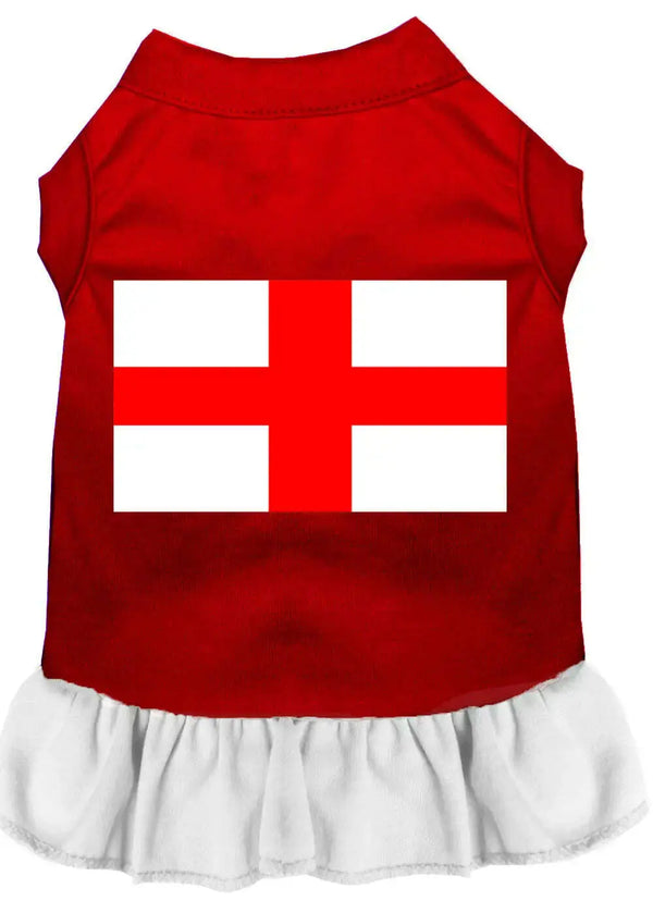 St-Georges-Cross-Screen-Print-Dress-Red-With-White-Med-GreatEagleInc-318873573