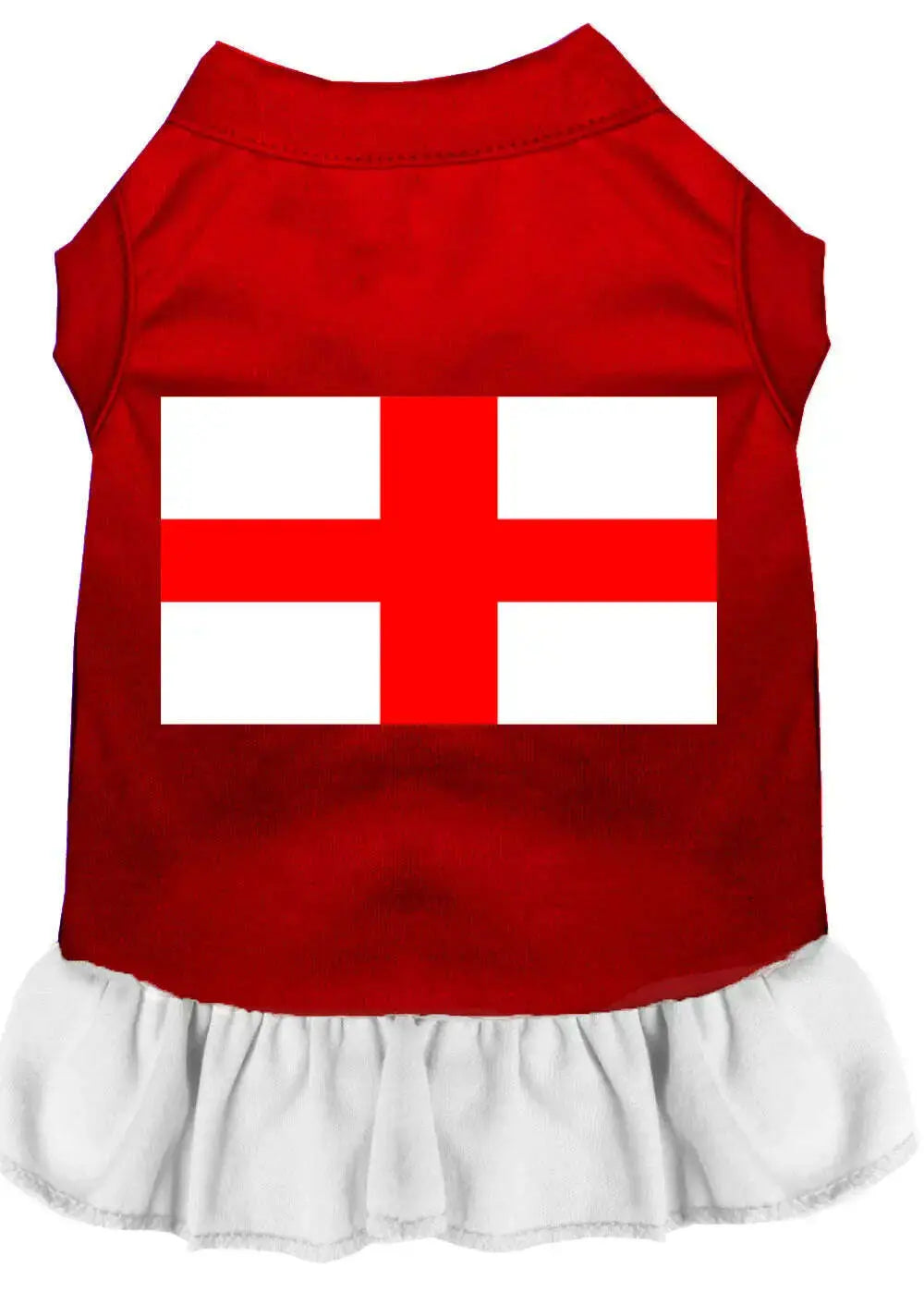 St-Georges-Cross-Screen-Print-Dress-Red-With-White-Xs-GreatEagleInc-318874252
