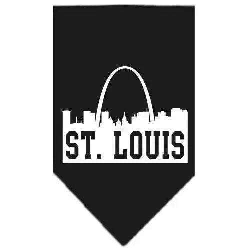 St-Louis-Skyline-Screen-Print-Bandana-Black-Small-GreatEagleInc-318502274