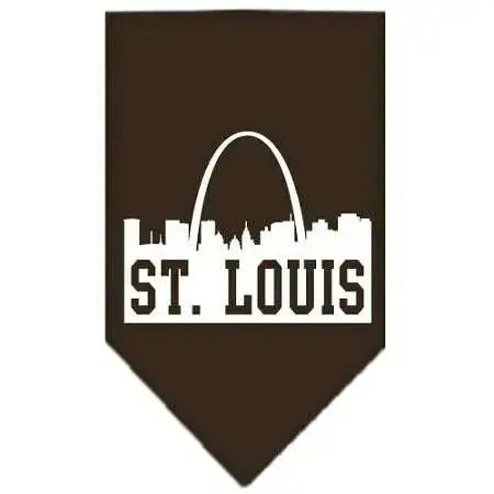 St-Louis-Skyline-Screen-Print-Bandana-Cocoa-Small-GreatEagleInc-318502443