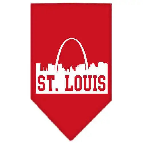St-Louis-Skyline-Screen-Print-Bandana-Red-Small-GreatEagleInc-318503258