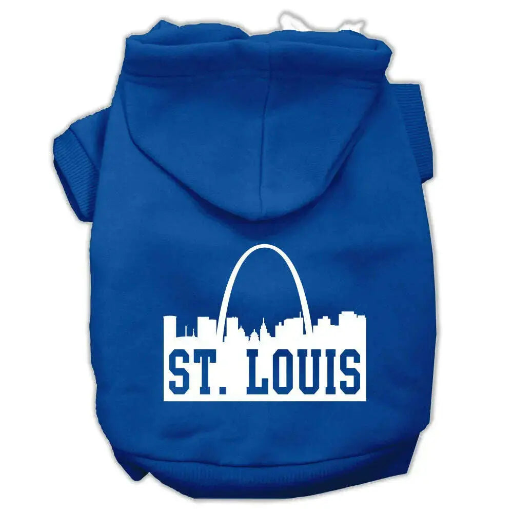St-Louis-Skyline-Screen-Print-Pet-Hoodies-Blue-Size-Xxl-GreatEagleInc-319744560