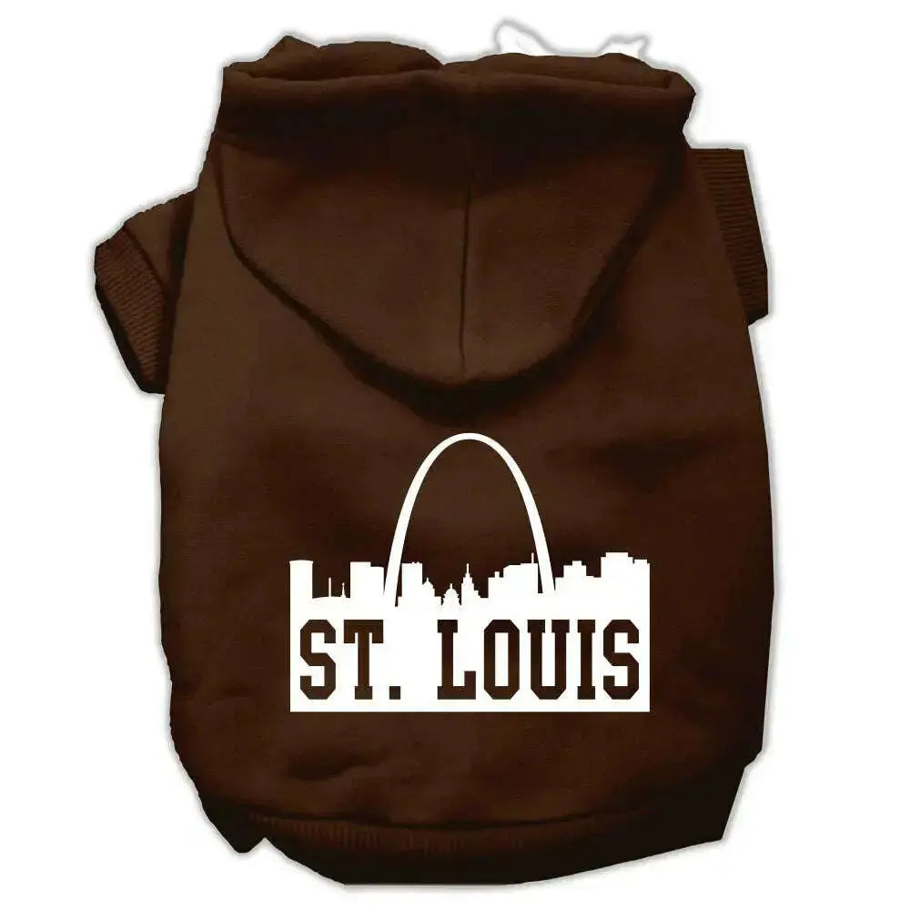 St-Louis-Skyline-Screen-Print-Pet-Hoodies-Brown-Size-Xxl-GreatEagleInc-319744445