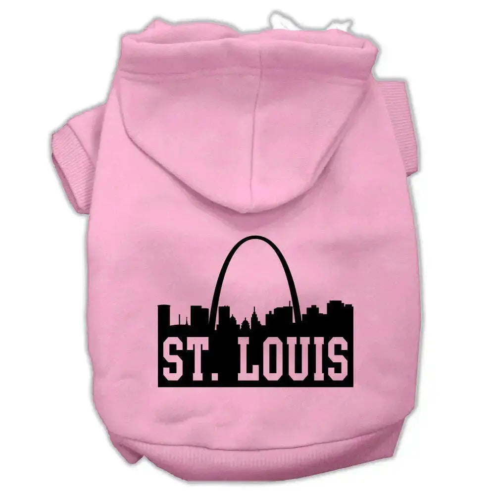 St-Louis-Skyline-Screen-Print-Pet-Hoodies-Light-Pink-Size-Xxl-GreatEagleInc-319744156