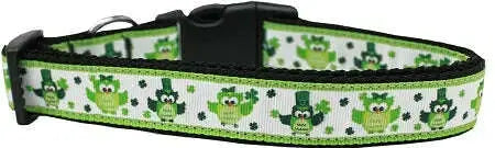 St-Patty_s-Day-Party-Owls-Nylon-Dog-Collar-Large-GreatEagleInc-334265576