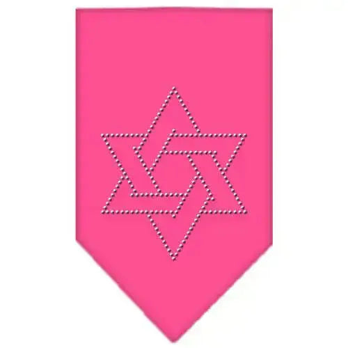 Star-Of-David-Rhinestone-Bandana-Bright-Pink-Large-GreatEagleInc-319046656