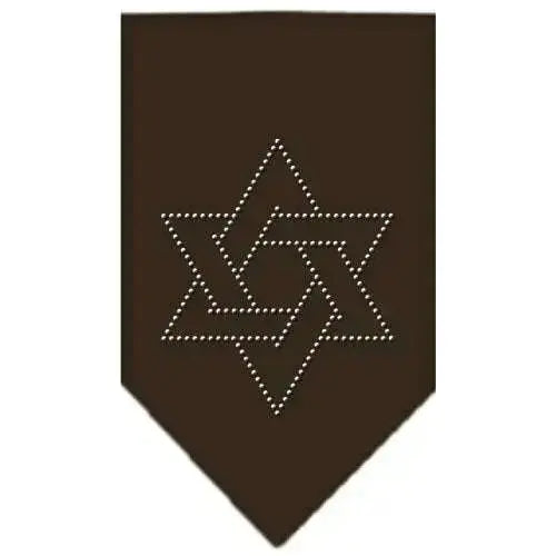 Star-Of-David-Rhinestone-Bandana-Cocoa-Small-GreatEagleInc-319045560