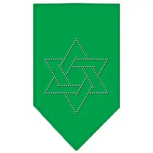 Star-Of-David-Rhinestone-Bandana-Emerald-Green-Small-GreatEagleInc-319045449