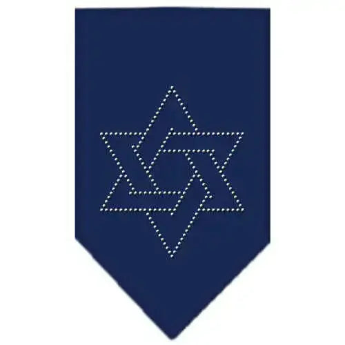 Star-Of-David-Rhinestone-Bandana-Navy-Blue-Small-GreatEagleInc-319045137