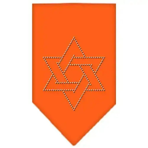 Star-Of-David-Rhinestone-Bandana-Orange-Large-GreatEagleInc-319046331
