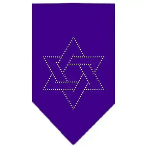 Star-Of-David-Rhinestone-Bandana-Purple-Small-GreatEagleInc-319044929