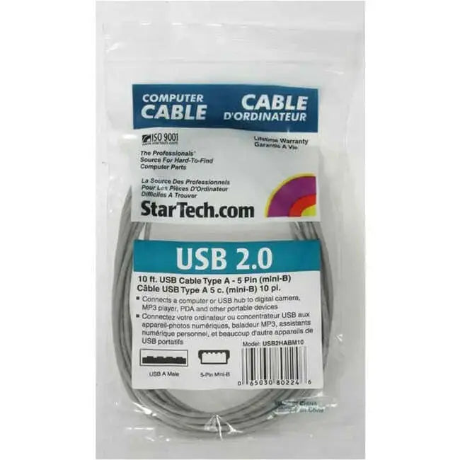 StarTech.com-10-ft-USB-2.0-Cable-USB-A-to-Mini-B-StarTech.com-334537581