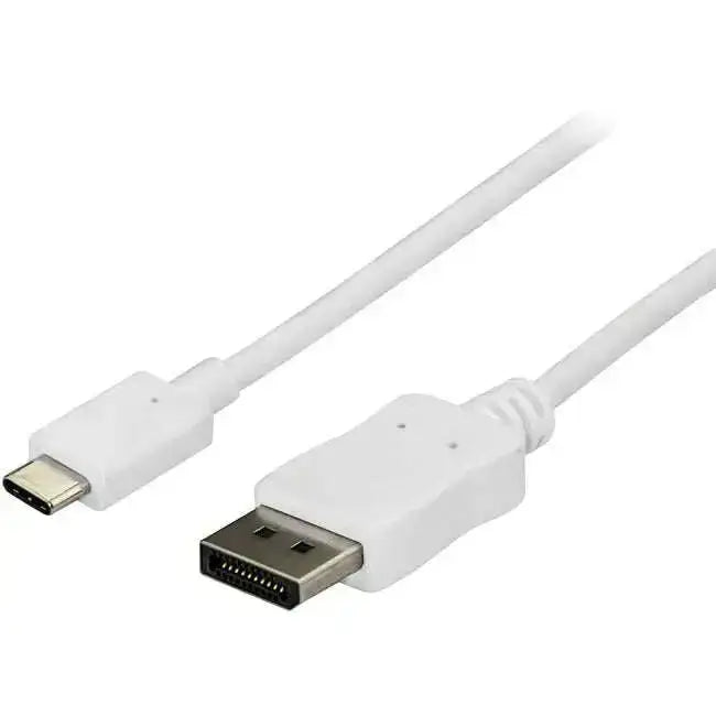 StarTech.com-6-ft-1.8m-USB-C-to-DisplayPort-Cable-USB-C-to-DP-Cable-4K-60Hz-White-Works-with-USB-C-devices-such-as-MacBook_-MacBook-Pro_-2018-iPad-Pro_-HP-Pro-Tablet-608-G1_-Thinkpad-Yoga-9-334369256