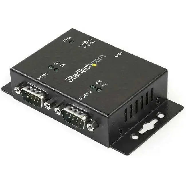 StarTech.com-USB-to-Serial-Adapter-2-Port-Wall-Mount-Din-Rail-Clips-Industrial-COM-Port-Retention-FTDI-DB9-StarTech.com-334540588
