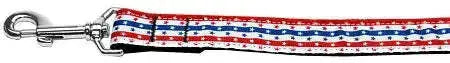 Stars-In-Stripes-Nylon-Dog-Leash-5-8-Inch-Wide-4ft-Long-GreatEagleInc-318598477
