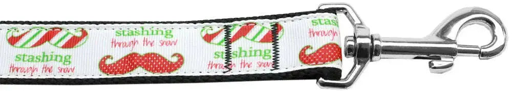 Stashing-Through-The-Snow-Nylon-Dog-Leash-3-8-Inch-Wide-4ft-Long-GreatEagleInc-320016163