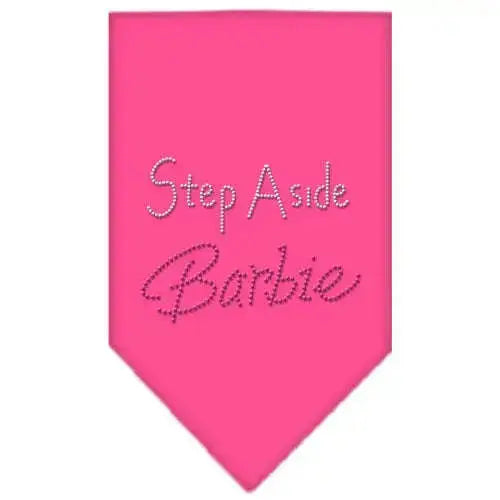 Step-Aside-Barbie-Rhinestone-Bandana-Bright-Pink-Large-GreatEagleInc-318973654