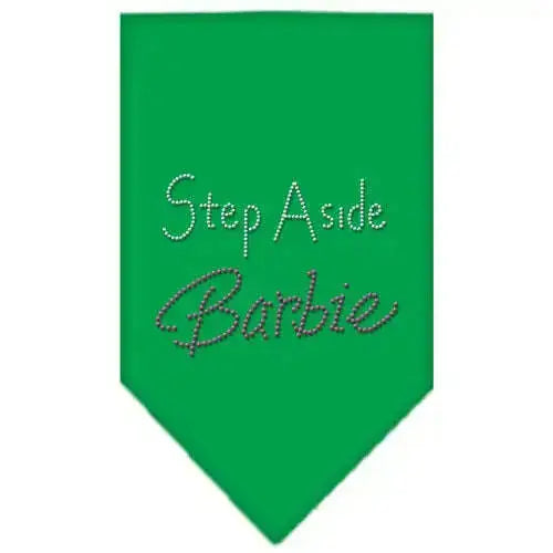 Step-Aside-Barbie-Rhinestone-Bandana-Emerald-Green-Large-GreatEagleInc-318973812
