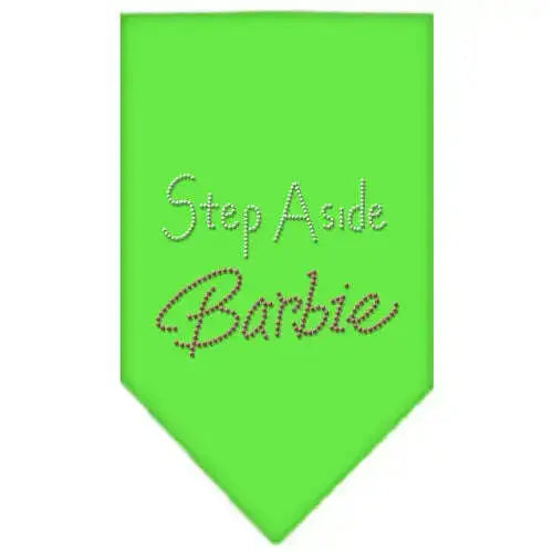 Step-Aside-Barbie-Rhinestone-Bandana-Lime-Green-Small-GreatEagleInc-318974735