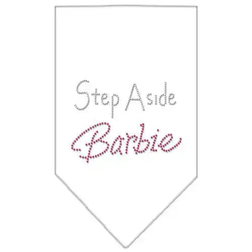 Step-Aside-Barbie-Rhinestone-Bandana-White-Small-GreatEagleInc-318975480