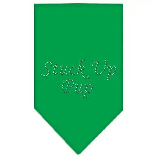 Stuck-Up-Pup-Rhinestone-Bandana-Emerald-Green-Large-GreatEagleInc-333877313