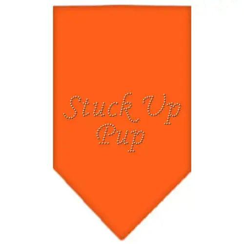 Stuck-Up-Pup-Rhinestone-Bandana-Orange-Small-GreatEagleInc-333876844