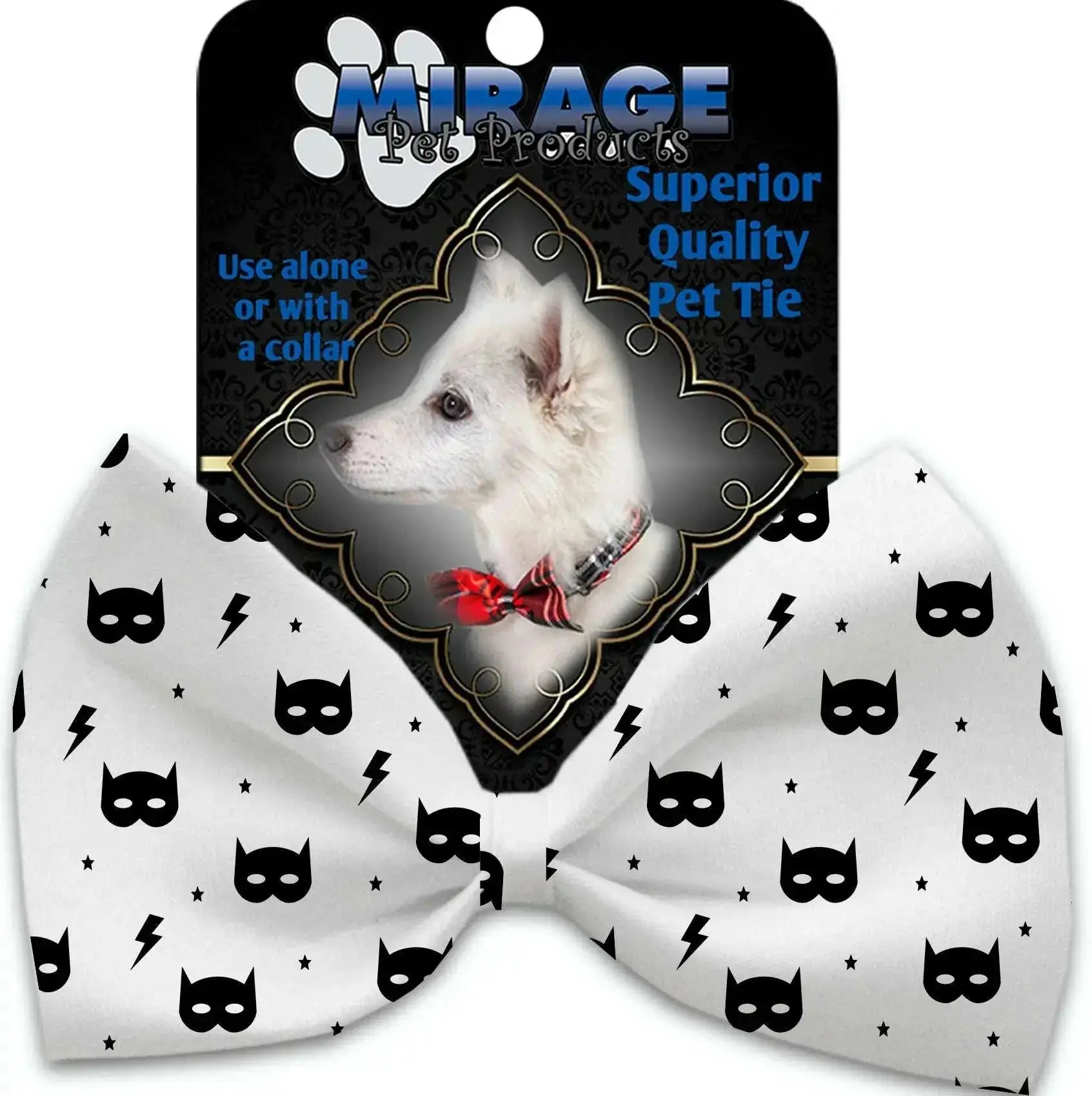Super-Hero-Masks-Pet-Bow-Tie-Collar-Accessory-With-Velcro-GreatEagleInc-333890457