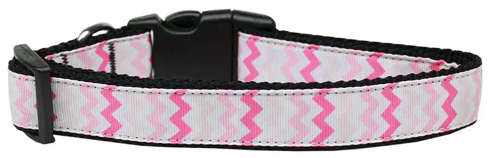Sweet-Chevrons-Nylon-Dog-Collar-Medium-Narrow-GreatEagleInc-318773554