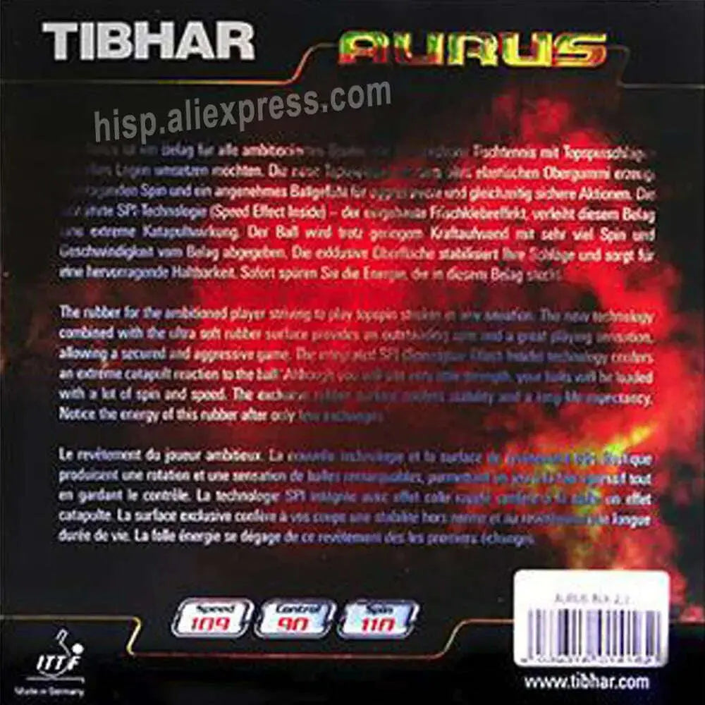 TIBHAR-AURUS-SOUND-SOFT-Table-Tennis-Rubber-Orignal-TIBHAR-AURUS-Ping-Pong-Sponge-FreeDropship-334707258