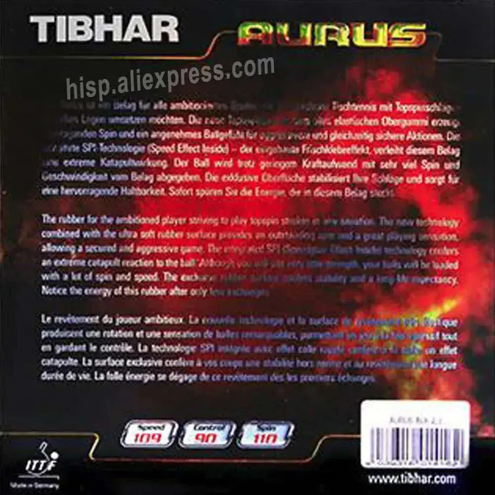 TIBHAR-AURUS-SOUND-SOFT-Table-Tennis-Rubber-Orignal-TIBHAR-AURUS-Ping-Pong-Sponge-FreeDropship-334717261