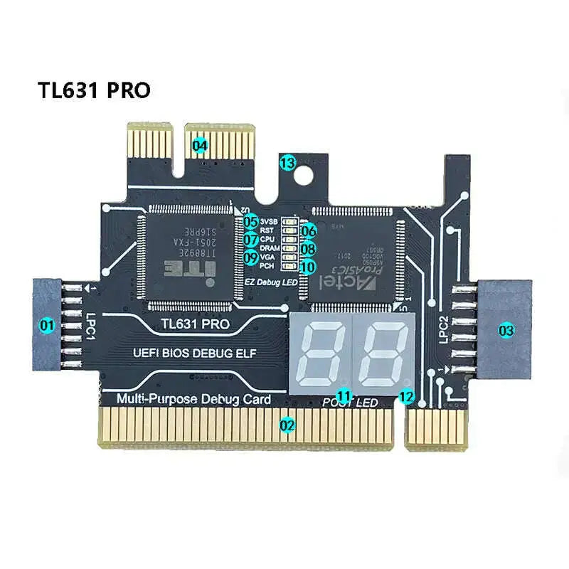 TL611-PRO-Diagnostic-Card-Desktop-PCI-Motherboard-PCI-E-Notebook-Debug-Card-Computer-LPC-DEBUG-GreatEagleInc-333977390