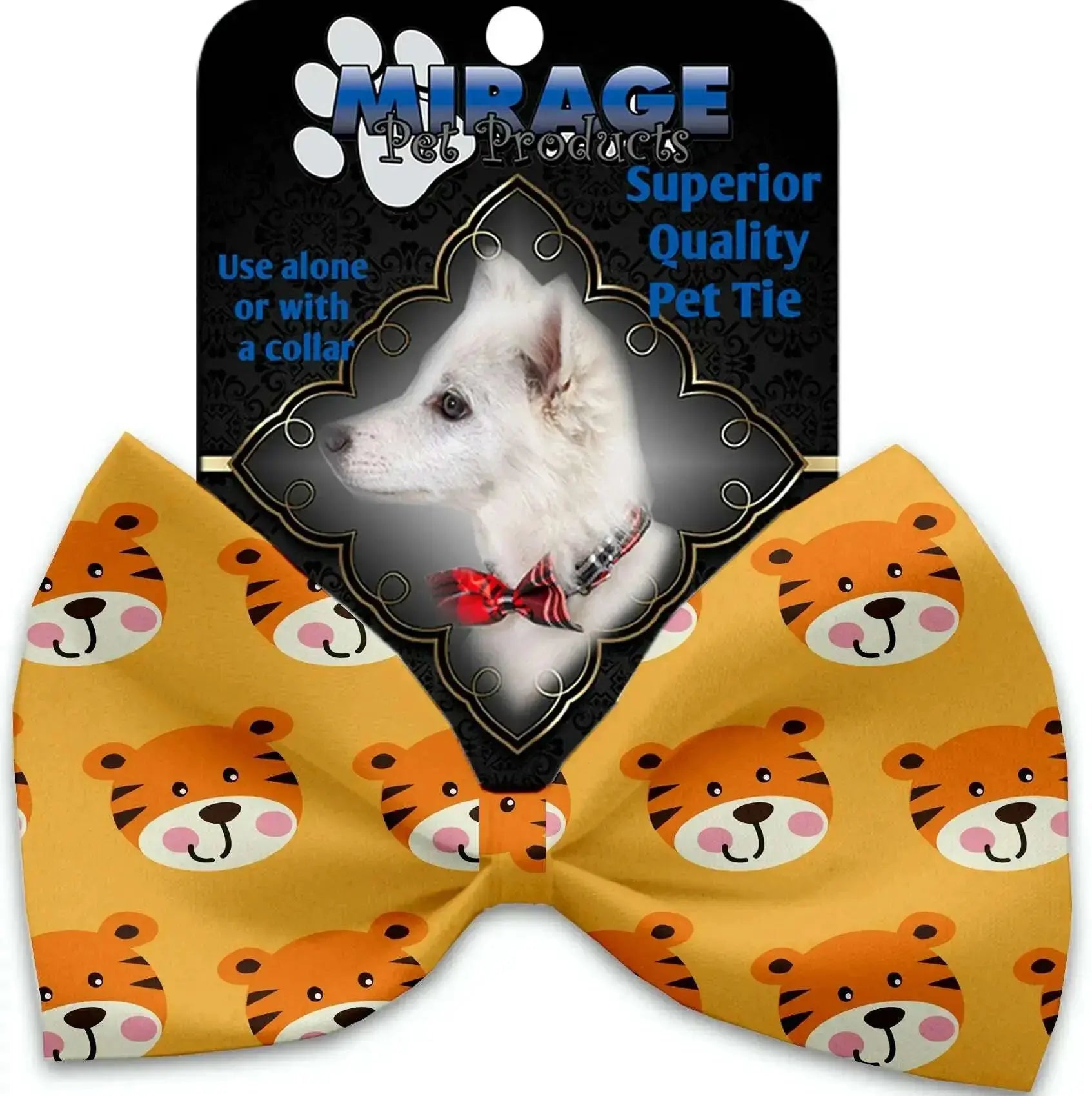 Tally-The-Tiger-Pet-Bow-Tie-Collar-Accessory-With-Velcro-GreatEagleInc-318891823