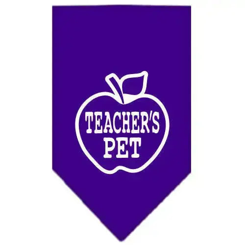 Teachers-Pet-Screen-Print-Bandana-Purple-Large-GreatEagleInc-318969836