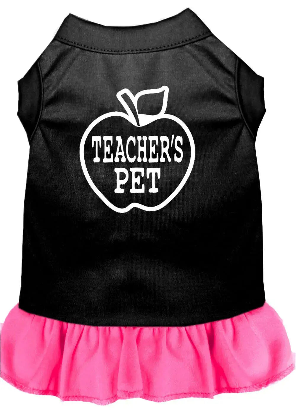 Teachers-Pet-Screen-Print-Dress-Black-With-Bright-Pink-Xxl-GreatEagleInc-333750019