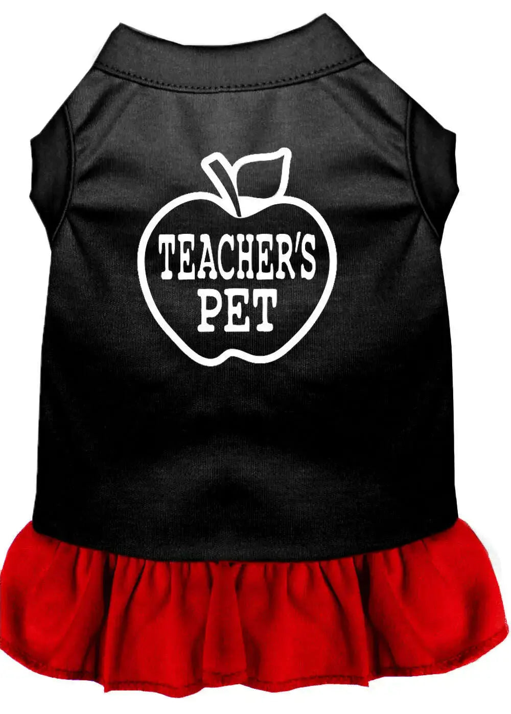 Teachers-Pet-Screen-Print-Dress-Black-With-Red-Lg-GreatEagleInc-333751697