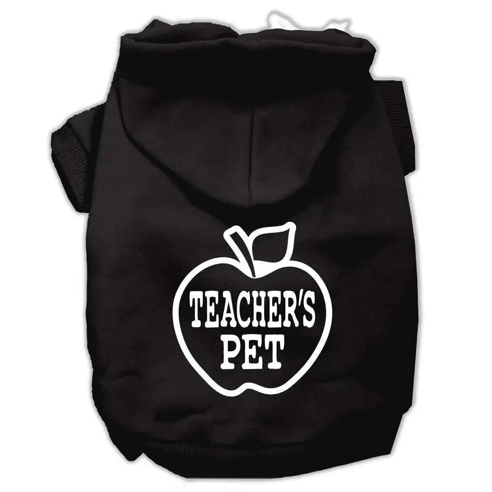 Teachers-Pet-Screen-Print-Pet-Hoodies-Black-Size-Xl-GreatEagleInc-319462136
