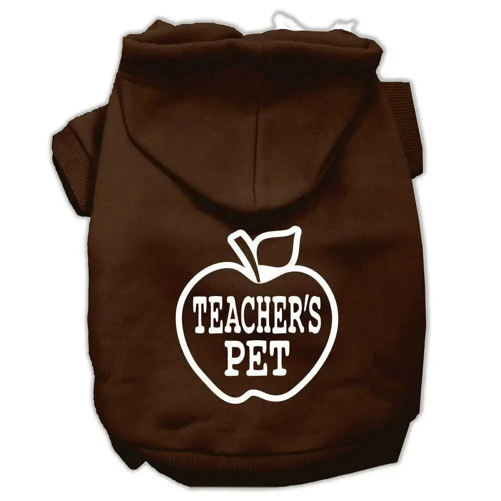 Teachers-Pet-Screen-Print-Pet-Hoodies-Brown-Size-Xs-GreatEagleInc-319461089
