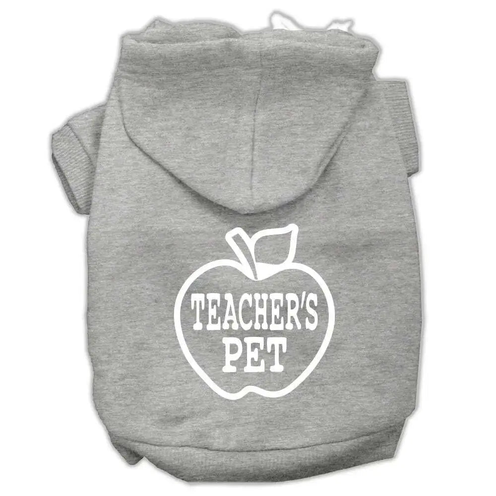 Teachers-Pet-Screen-Print-Pet-Hoodies-Grey-Size-Xs-GreatEagleInc-319460970
